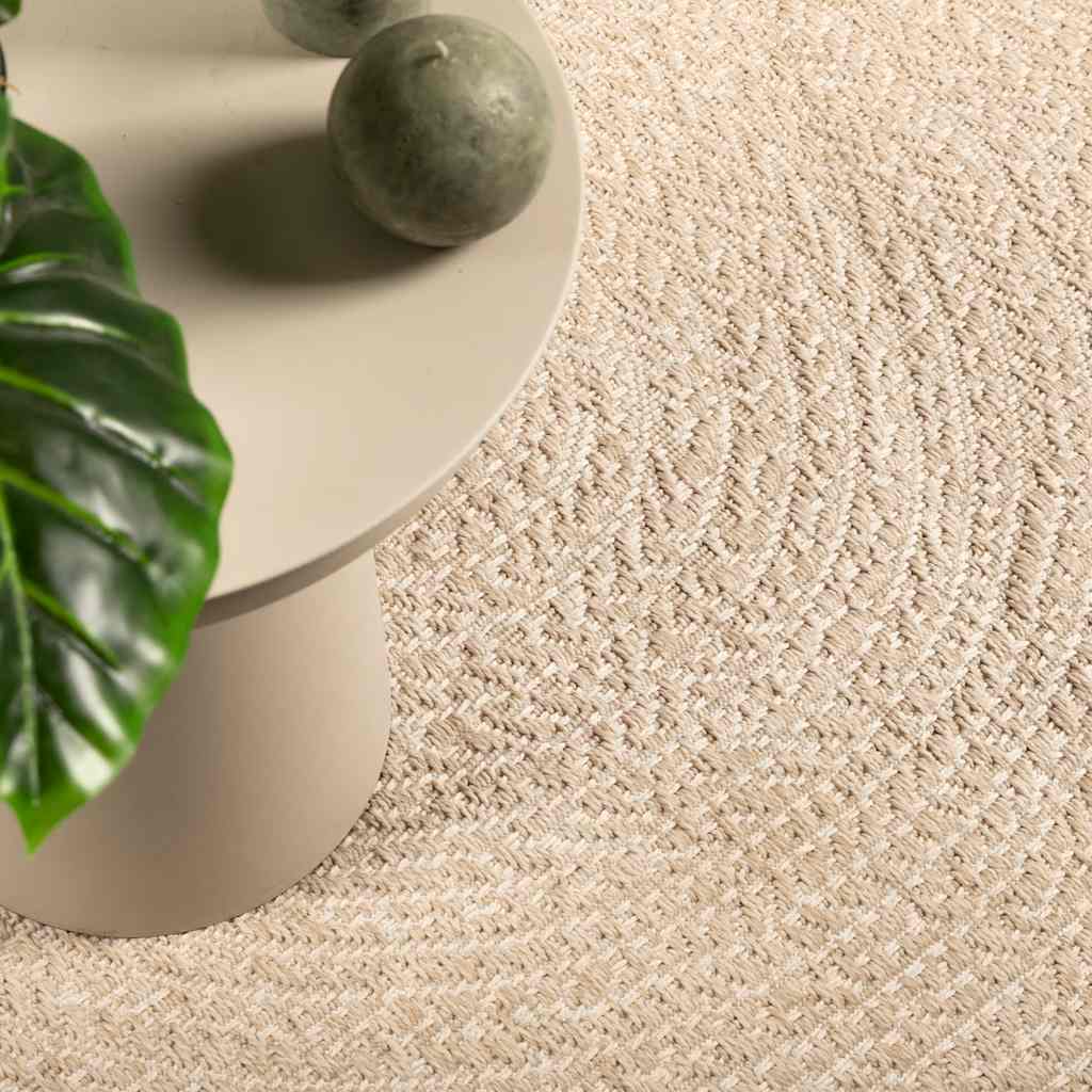 Vidaxl vloerkleed zizur beige binnen en buiten 240x240 cm jute look