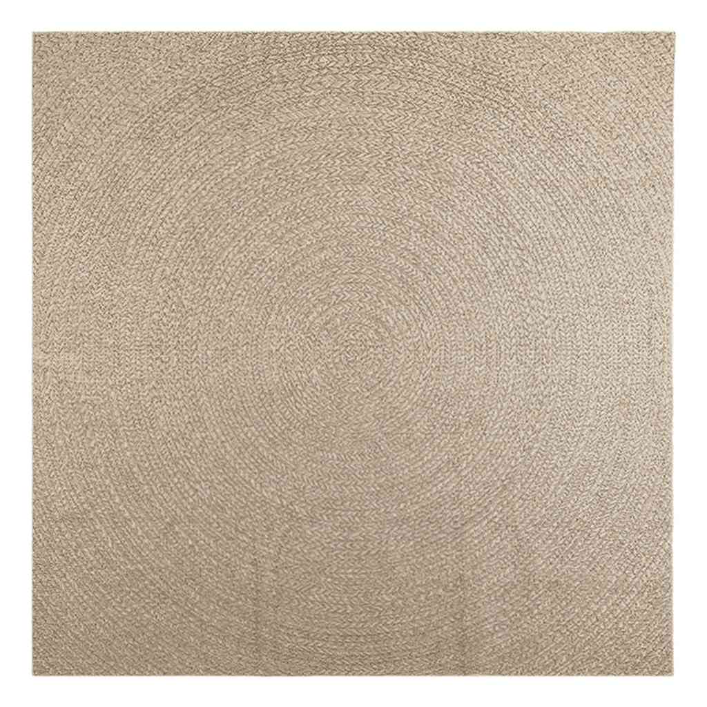 Vidaxl Rug Zizur Beige inni og utenfor 240x240 cm Jute Look