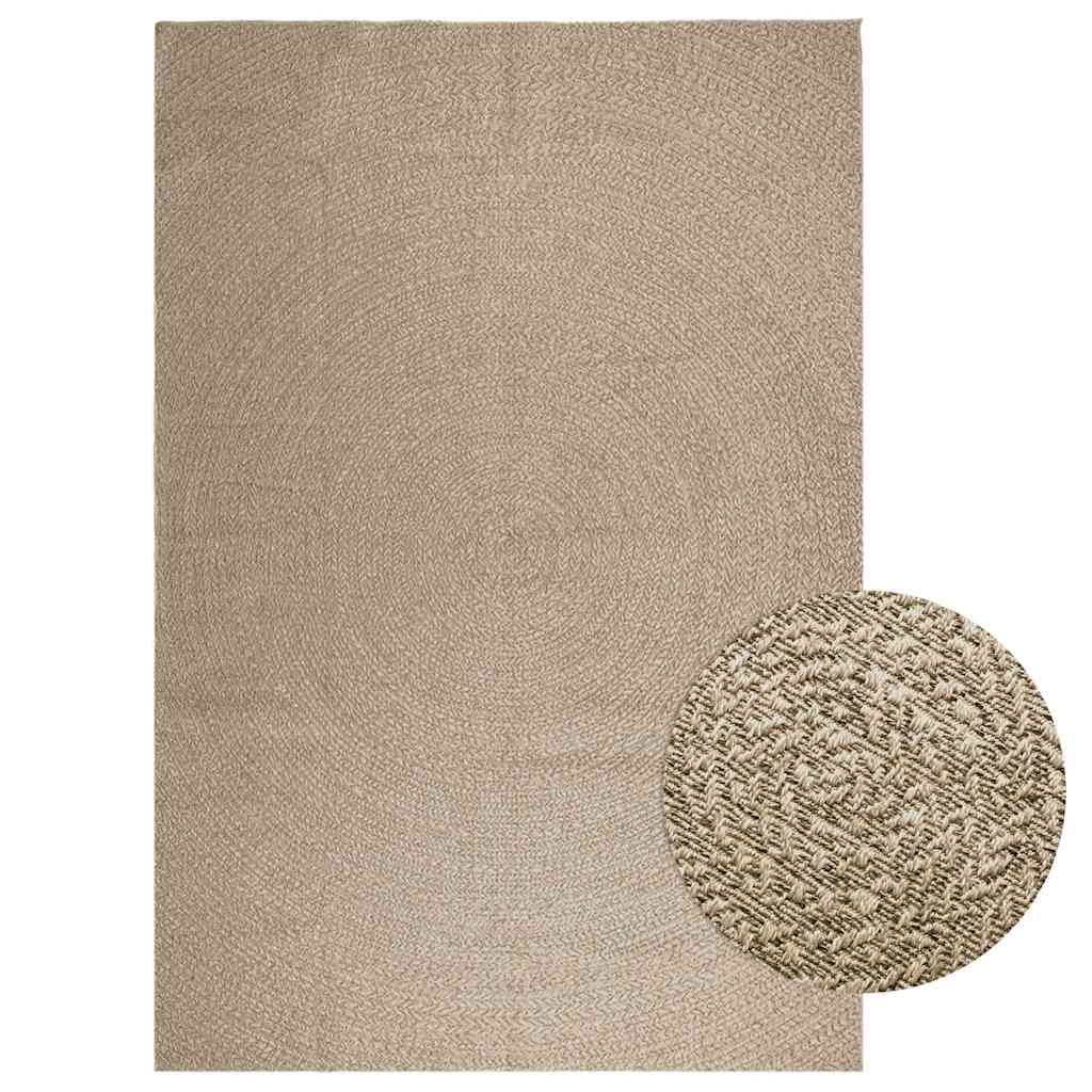 Vidaxl Rug Zizur Beige Uvnitř a vně 240x340 cm juta vzhled