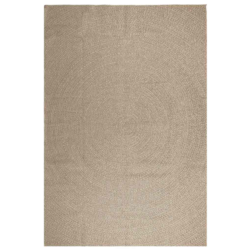 Vidaxl Rug Zizur Beige Uvnitř a vně 240x340 cm juta vzhled