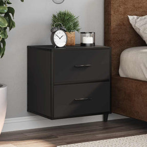 Vidaxl nachtkastjes wandgemonteerd 2 st 40x31x39,5 cm zwart