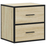 Vidaxl nachtkastje wandgemonteerd 40x31x39,5 cm sonoma eikenkleurig