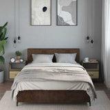 Vidaxl nachtkastjes 2 st wandgemonteerd 40x31x39,5cm sonoma eikenkleur