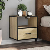 Vidaxl nachtkastjes 2 st wandgemonteerd 40x31x39,5cm sonoma eikenkleur