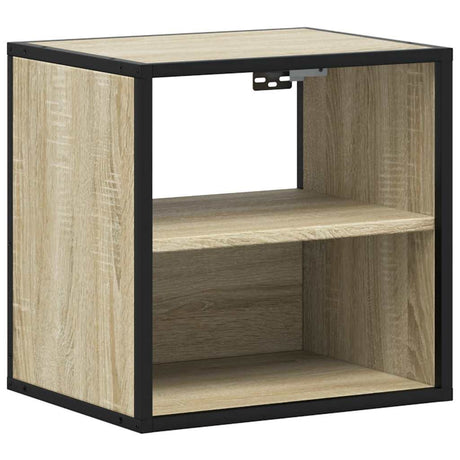 Vidaxl nachtkastje wandgemonteerd 40x31x39,5 cm sonoma eikenkleurig