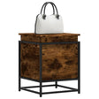 Vidaxl opbergbox met deksel 40x40x51,5 cm bewerkt hout gerookt eiken