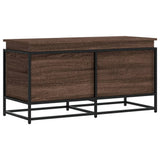 Vidaxl opbergbox met deksel 100x40x51,5 cm bewerkt hout bruin eiken