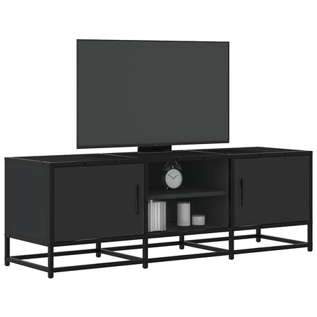 Vidaxl tv-meubel 120x35x41 cm bewerkt hout en metaal zwart