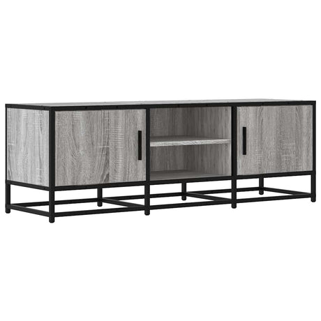 Vidaxl tv-meubel 120x35x41 cm bewerkt hout metaal grijs sonoma eiken