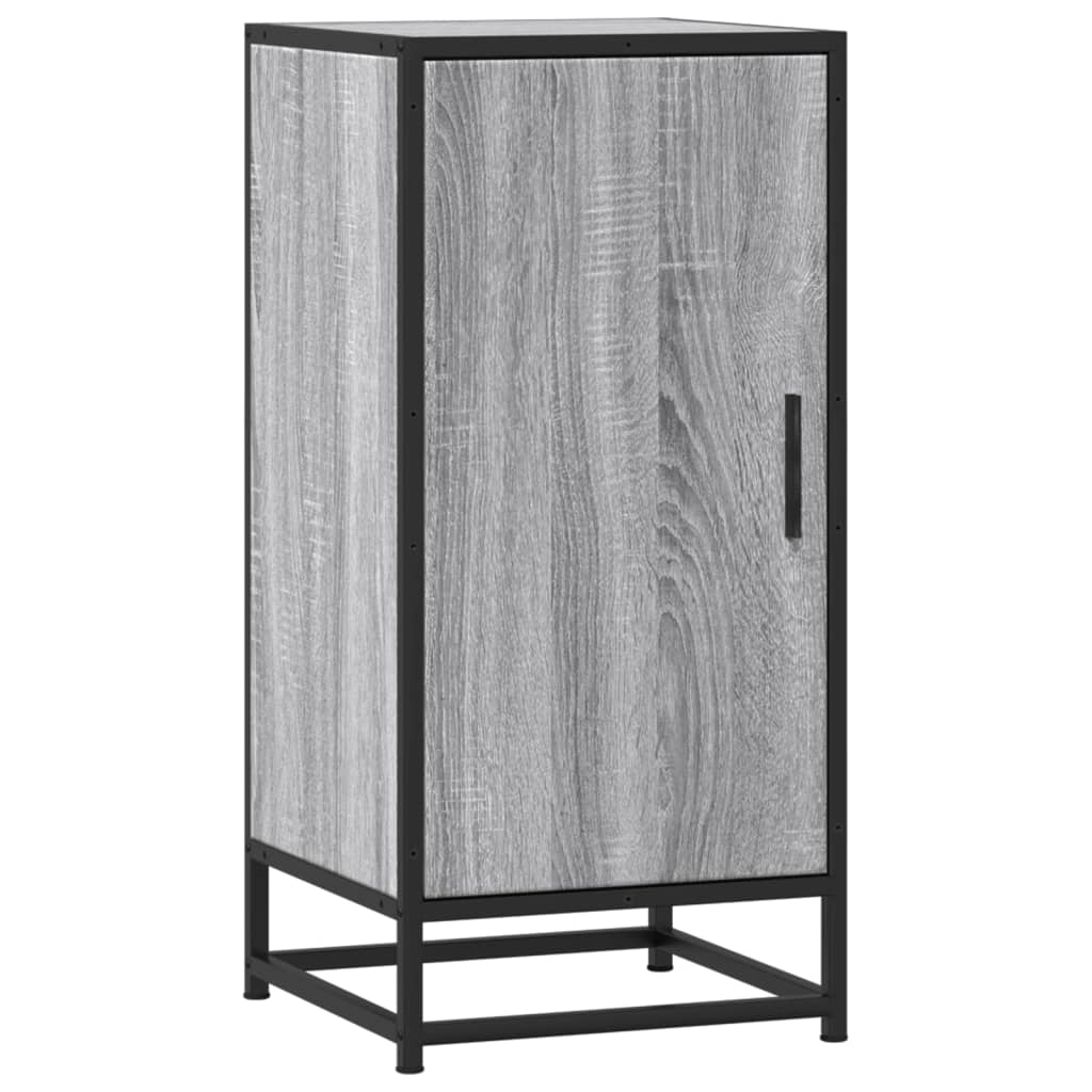 Vidaxl dressoir 35,5x35x76 cm bewerkt hout en metaal grijs sonoma