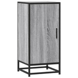 Vidaxl dressoir 35,5x35x76 cm bewerkt hout en metaal grijs sonoma