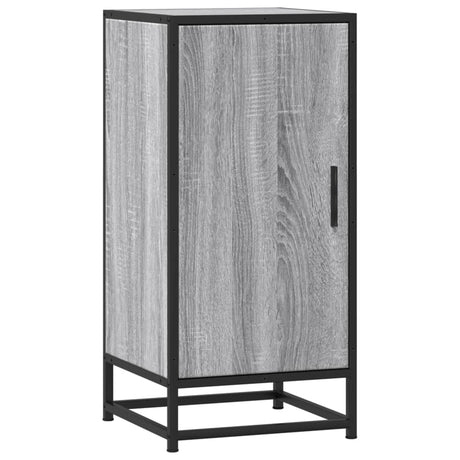 Vidaxl dressoir 35,5x35x76 cm bewerkt hout en metaal grijs sonoma