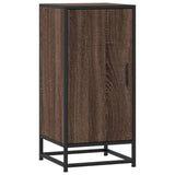 Vidaxl dressoir 35,5x35x76 cm bewerkt hout en metaal bruin eikenkleur