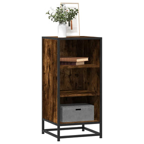 Vidaxl dressoir 35,5x35x76 cm bewerkt hout en metaal gerookt eiken