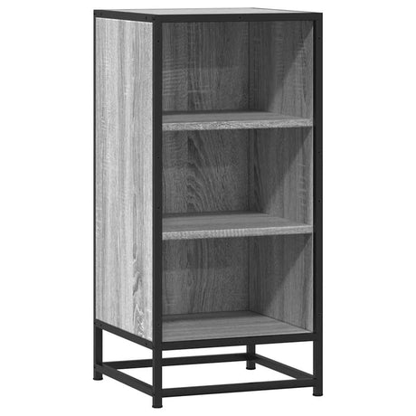 Vidaxl dressoir 35,5x35x76 cm bewerkt hout en metaal grijs sonoma