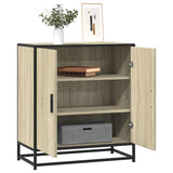 Vidaxl dressoir 68x35x76 cm bewerkt hout en metaal sonoma eikenkleur