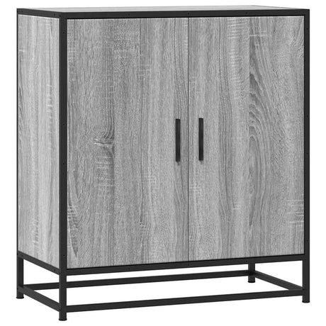 Vidaxl dressoir 68x35x76 cm bewerkt hout en metaal grijs sonoma