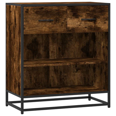 Vidaxl dressoir 68x35x76 cm bewerkt hout gerookt eikenkleurig