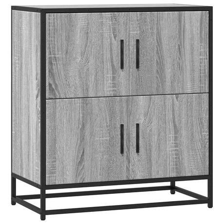 Vidaxl dressoir 68x35x76 cm bewerkt hout grijs sonoma eikenkleurig