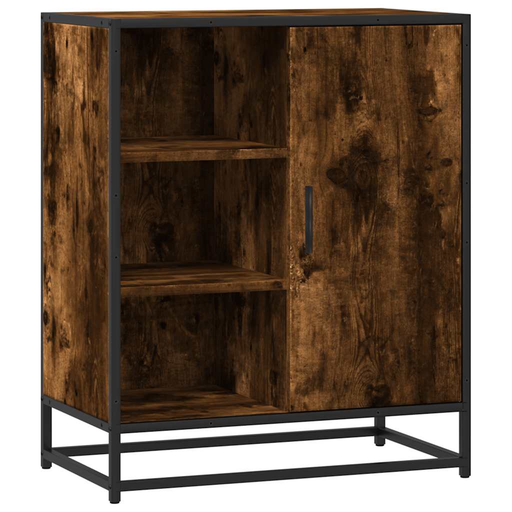 Vidaxl dressoir 62x35x76 cm bewerkt hout gerookt eikenkleurig