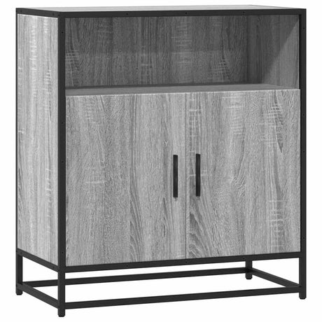 Vidaxl dressoir 68x35x76 cm bewerkt hout grijs sonoma eikenkleurig