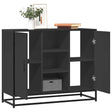 Vidaxl dressoir 92x35x76 cm bewerkt hout zwart