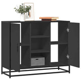 Vidaxl dressoir 92x35x76 cm bewerkt hout zwart