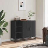 Vidaxl dressoir 92x35x76 cm bewerkt hout zwart