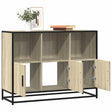 Vidaxl dressoir 100x35x76 cm bewerkt hout sonoma eikenkleurig