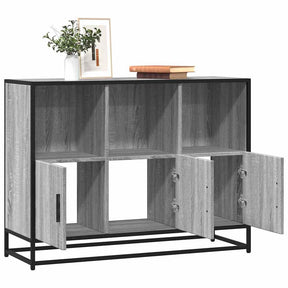 Vidaxl dressoir 100x35x76 cm bewerkt hout grijs sonoma eikenkleurig