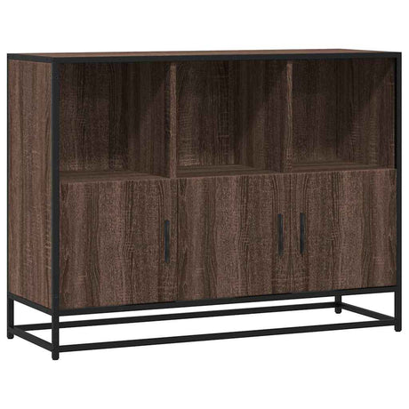 Vidaxl dressoir 100x35x76 cm bewerkt hout bruin eikenkleur