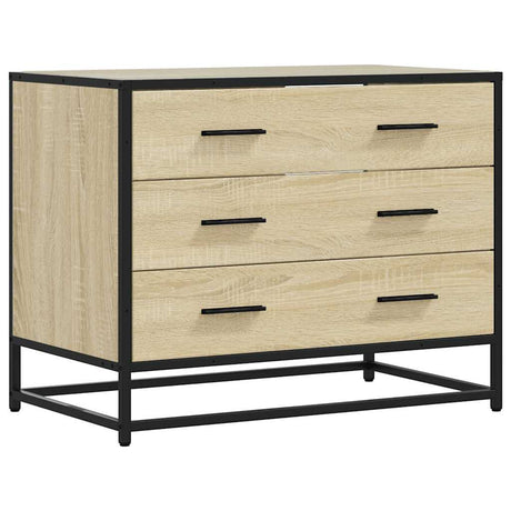Vidaxl ladekast 70x41x56 cm bewerkt hout sonoma eikenkleurig