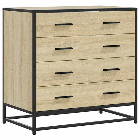 Vidaxl ladekast 70x41x70 cm bewerkt hout sonoma eikenkleurig