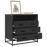 Vidaxl ladekast 70x41x70 cm bewerkt hout zwart