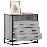 Vidaxl ladekast 70x41x70 cm bewerkt hout grijs sonoma eikenkleurig