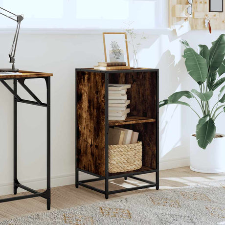 Vidaxl boekenkast 40x35x76 cm bewerkt hout gerookt eikenkleurig