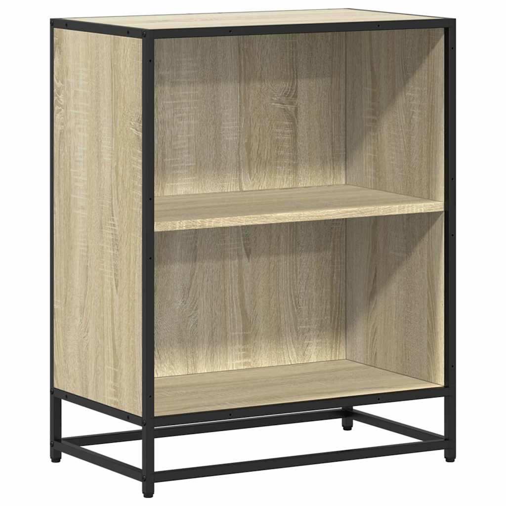 Vidaxl boekenkast 60x35x76 cm bewerkt hout sonoma eikenkleurig