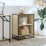 Vidaxl boekenkast 60x35x76 cm bewerkt hout sonoma eikenkleurig