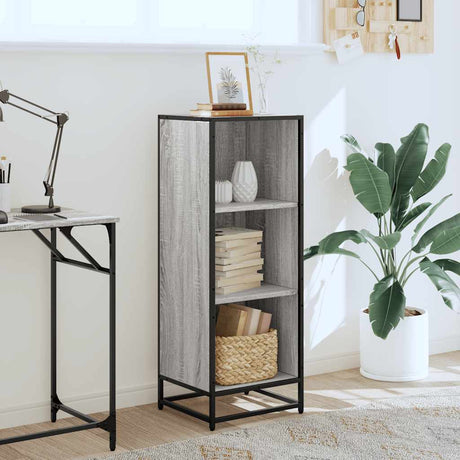 Vidaxl boekenkast 40x35x107,5 cm bewerkt hout grijs sonoma eikenkleur