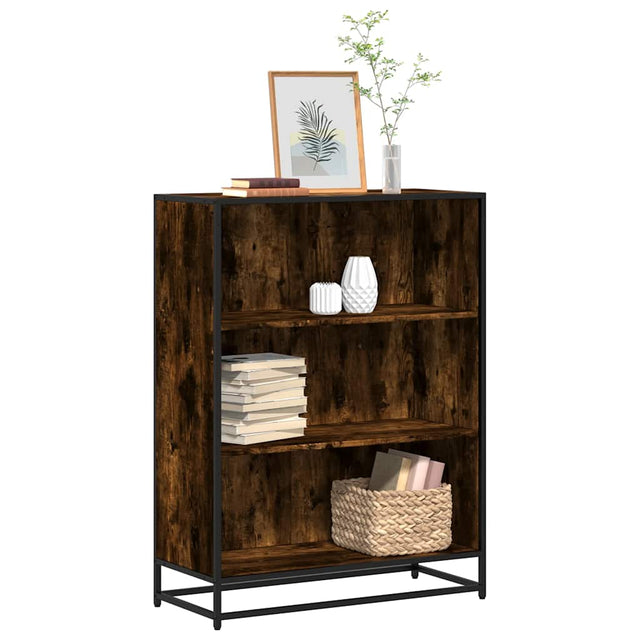 Vidaxl boekenkast 80,5x35x107,5 cm bewerkt hout gerookt eikenkleurig
