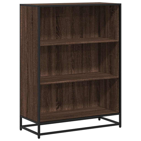 Vidaxl boekenkast 80,5x35x107,5 cm bewerkt hout bruin eikenkleur