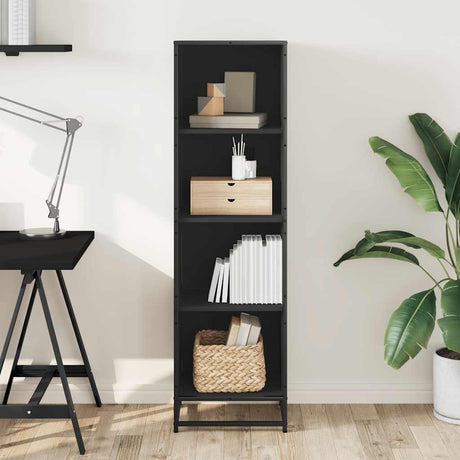 Vidaxl boekenkast 40x35x139 cm bewerkt hout zwart