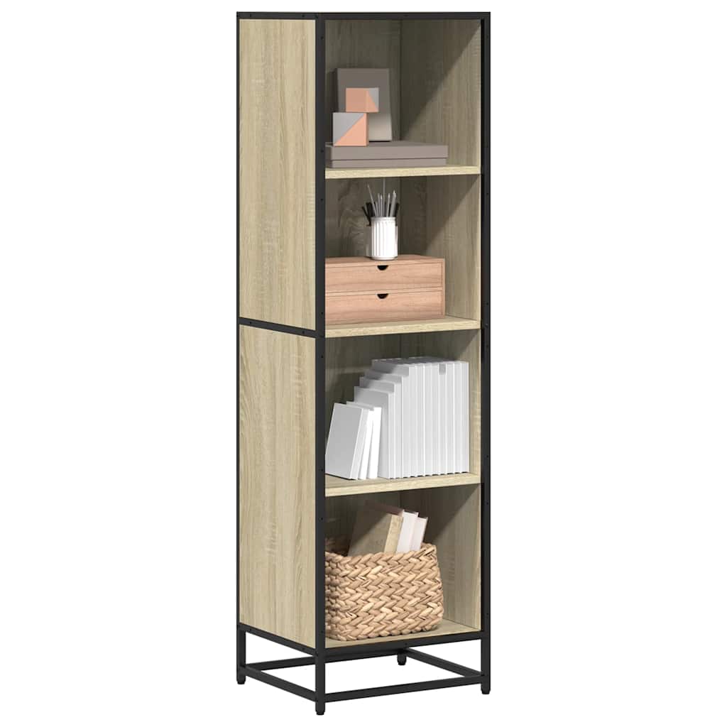 Vidaxl boekenkast 40x35x139 cm bewerkt hout sonoma eikenkleurig