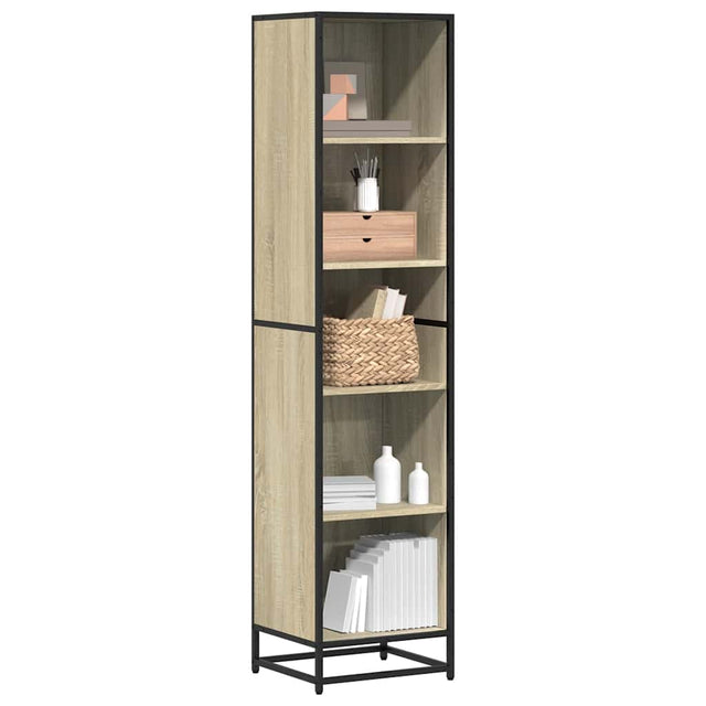 Vidaxl boekenkast 40x35x170,5 cm bewerkt hout sonoma eikenkleurig