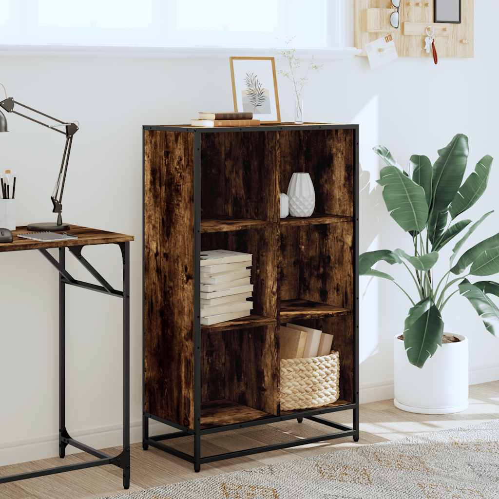 Vidaxl boekenkast 65,5x33x107,5 cm bewerkt hout gerookt eikenkleurig