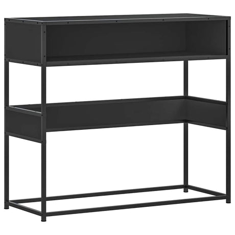 Vidaxl wandtafel 90x35x80 cm bewerkt hout zwart