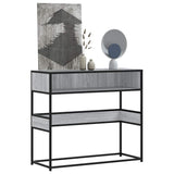 Vidaxl wandtafel 90x35x80 cm bewerkt hout grijs sonoma eikenkleurig