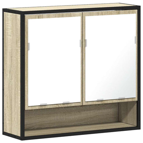 Vidaxl badkamerspiegelkast sonoma eiken 65x20x60 cm bewerkt hout