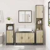 Vidaxl wastafelkast sonoma eiken 90x33x60 cm bewerkt hout