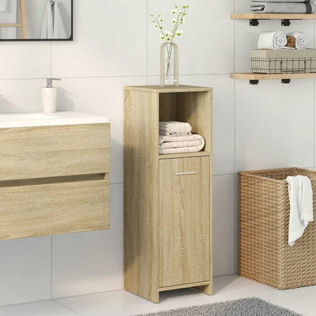 Vidaxl badkamerkast 30x30x95 cm spaanplaat sonoma eikenkleurig